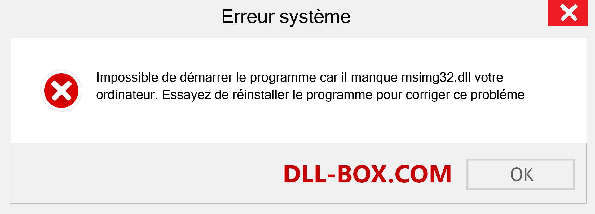 Le fichier msimg32.dll est manquant ?. Télécharger pour Windows 7, 8, 10 - Correction de l'erreur manquante msimg32 dll sur Windows, photos, images